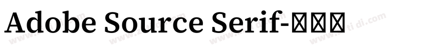 Adobe Source Serif字体转换 Adobe Source Serif字体转换
